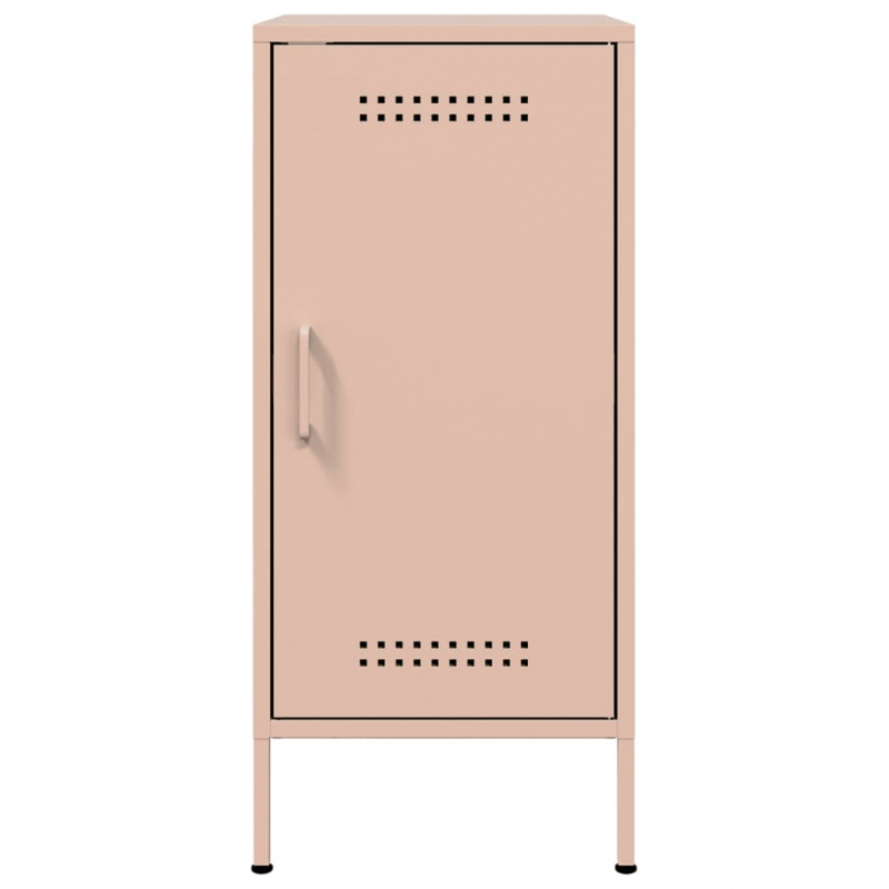 Sideboards 2 Stk. Rosa 36x39x79 cm Stahl