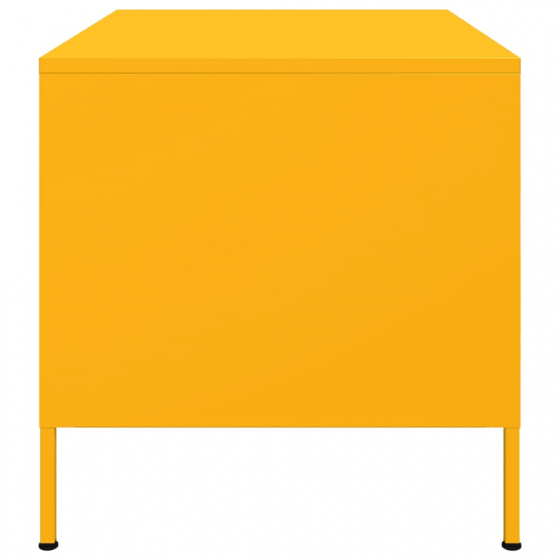 Couchtisch Senfgelb 68x50x50,5 cm Stahl