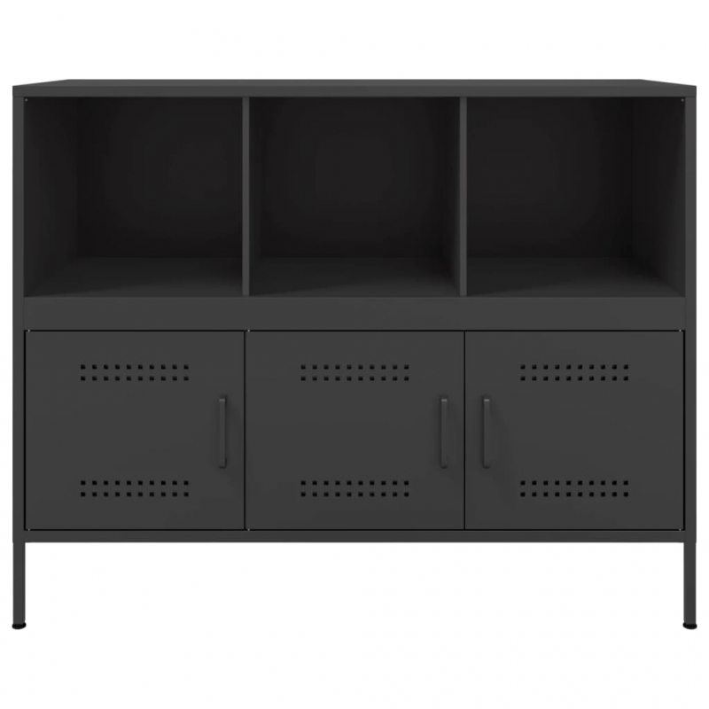 Sideboard Schwarz 100,5x39x79 cm Stahl