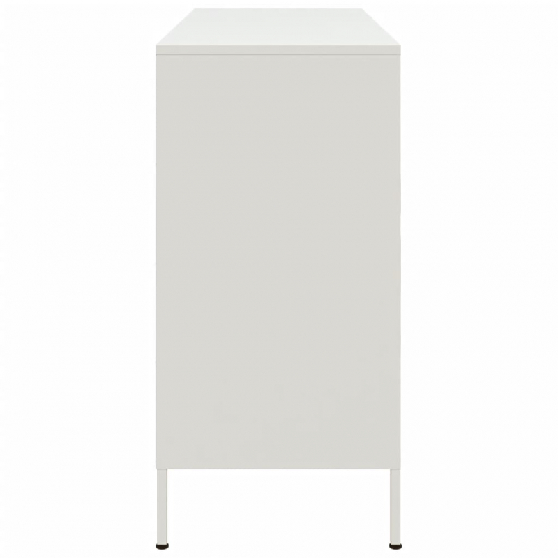 Sideboard Weiß 100,5x39x79 cm Stahl