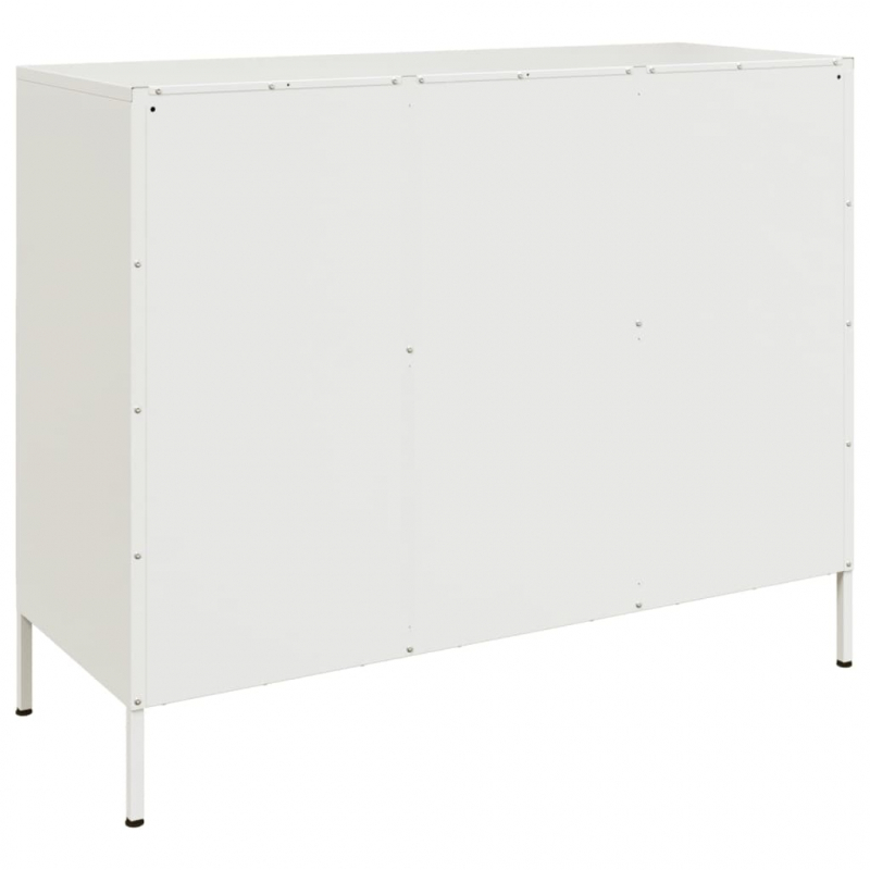 Sideboard Weiß 100,5x39x79 cm Stahl