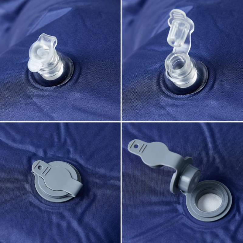 Selbstaufblasende Isomatte mit Kissen Marineblau