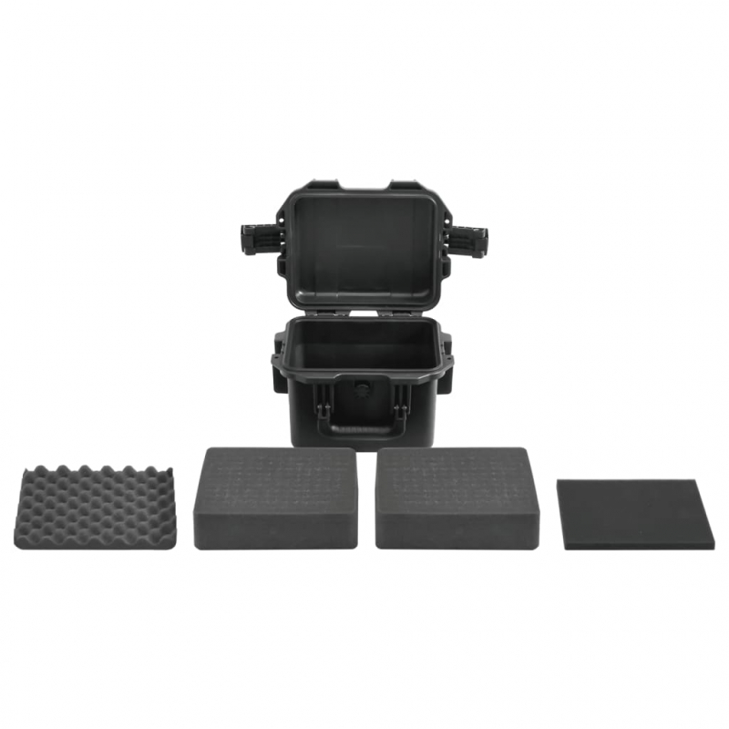 Koffer für Flugreise Tragbar Schwarz 30x24,5x20 cm PP