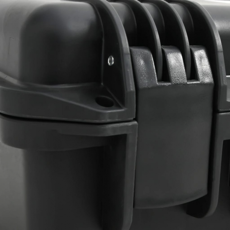 Koffer für Flugreise Tragbar Schwarz 49x38x23 cm PP