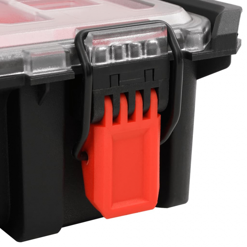 Koffer für Flugreise Tragbar Schwarz 55,5x34,5x13,5 cm PP