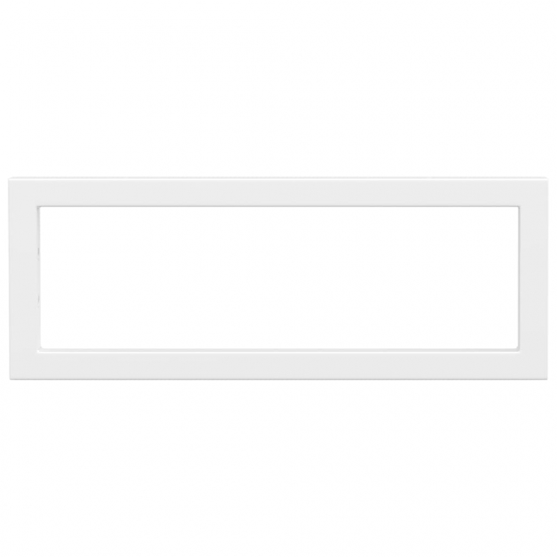 Waschtisch-Halterungen 2 Stk. Weiß Rechteckig Stahl