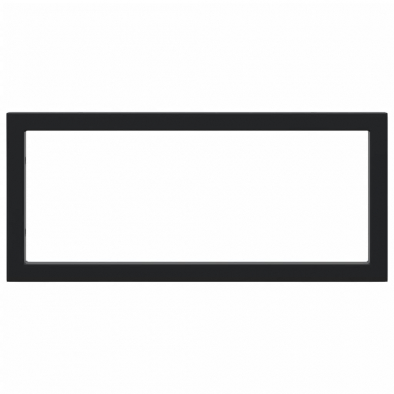 Waschtisch-Halterungen 2 Stk. Schwarz Rechteckig Stahl