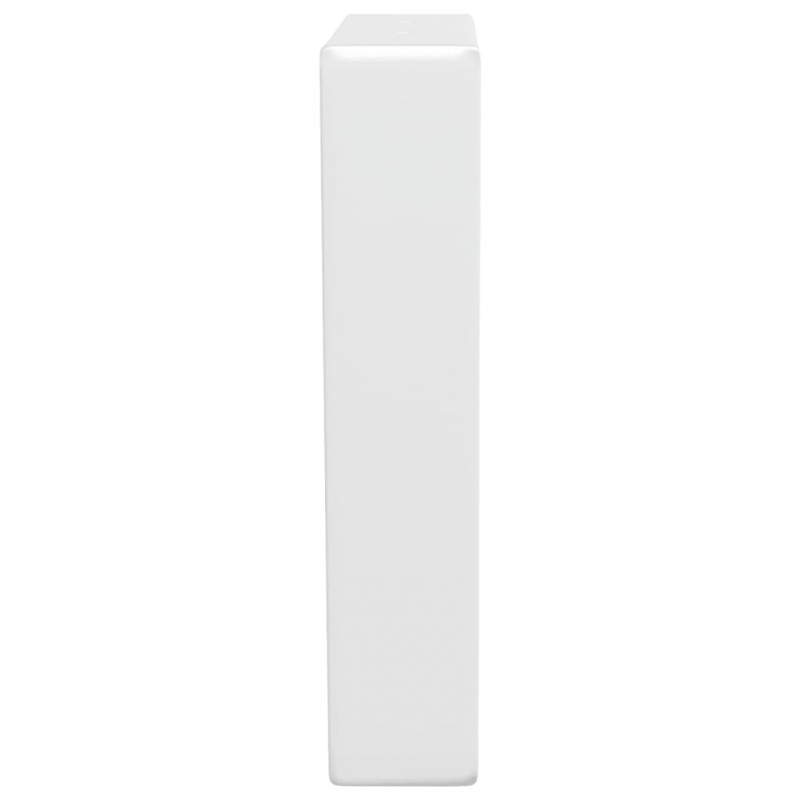 Waschtisch-Halterungen 2 Stk. Weiß Trapezförmig Stahl