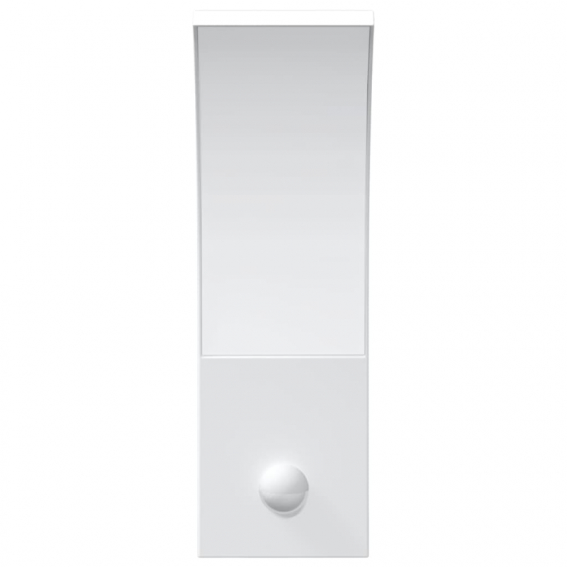 LED-Außenwandleuchte mit Sensor Weiß Aludruckguss