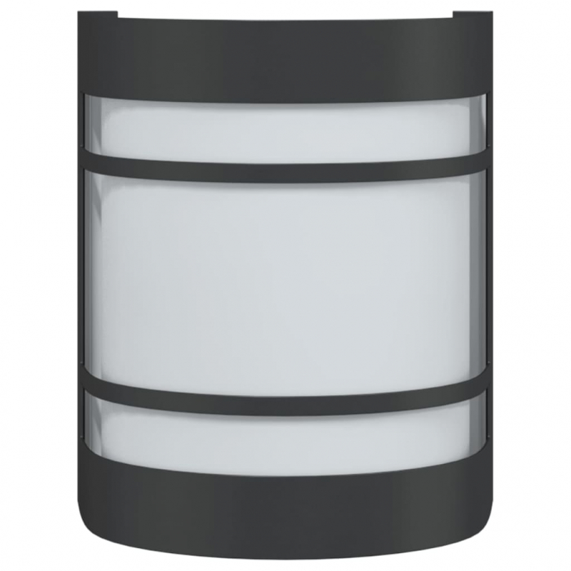 Außenwandleuchten 2 Stk. Schwarz Edelstahl