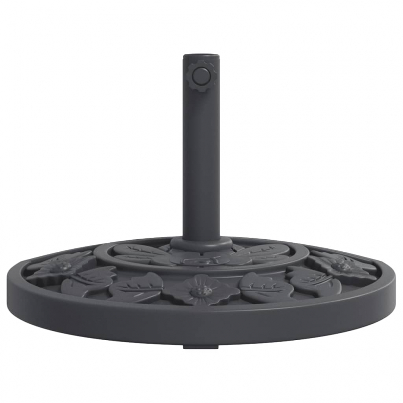 Sonnenschirmständer für Ø38/48 mm Mast 9 kg Halbrund