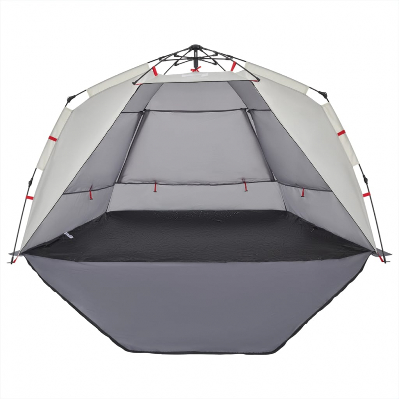 Strandzelt 3 Personen Grau Quick Release Wasserdicht