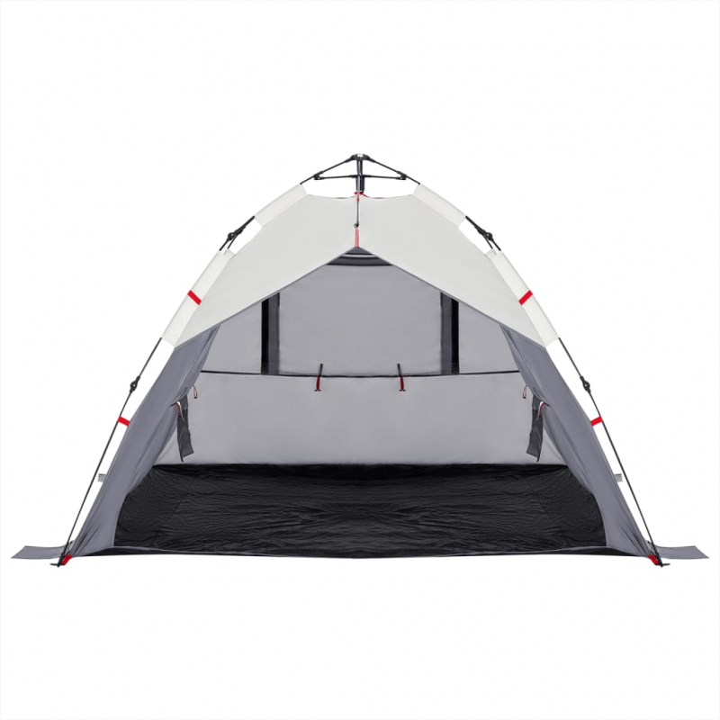 Strandzelt 3 Personen Grau Quick Release Wasserdicht