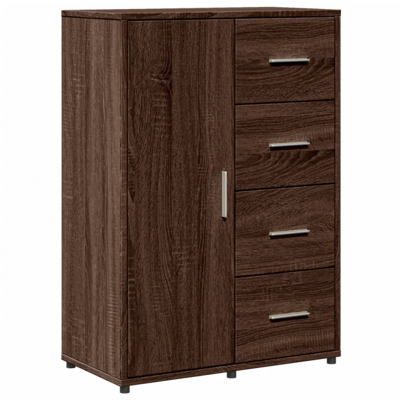 Sideboards 2 Stk. Braun Eichen-Optik 60x31x84 cm Holzwerkstoff