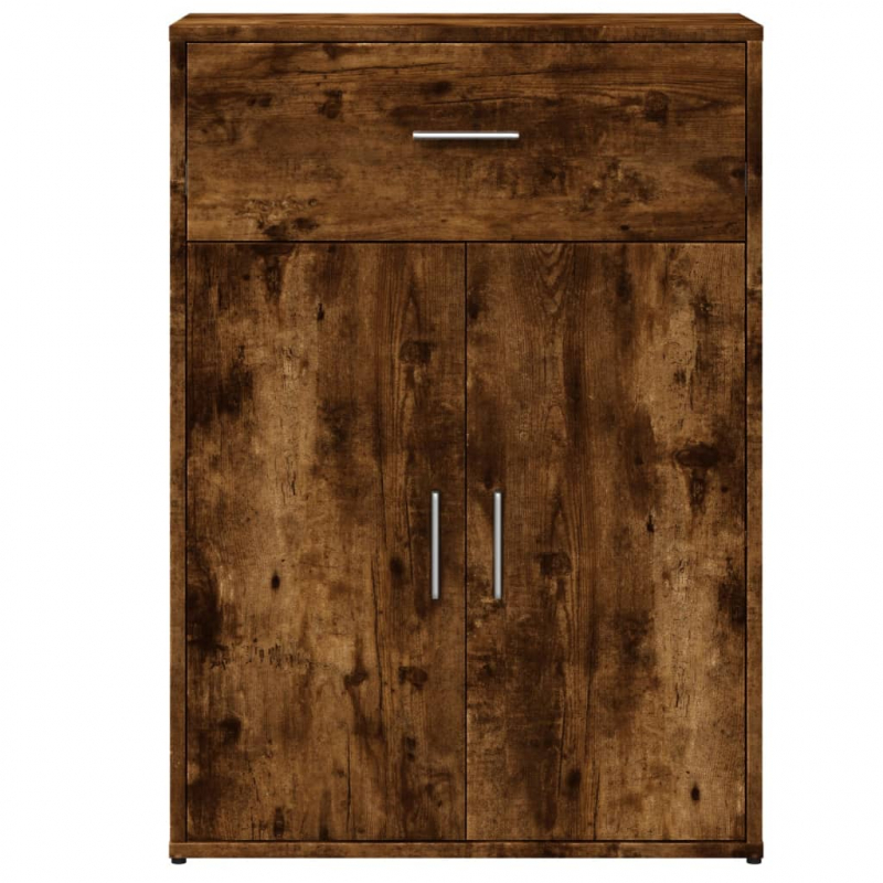 Sideboards 2 Stk. Räuchereiche 60x30x84 cm Holzwerkstoff