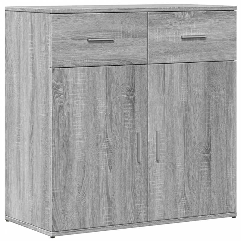 Sideboards 2 Stk. Grau Sonoma 79x38x80 cm Holzwerkstoff