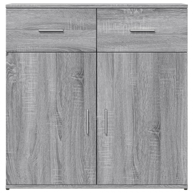 Sideboards 2 Stk. Grau Sonoma 79x38x80 cm Holzwerkstoff