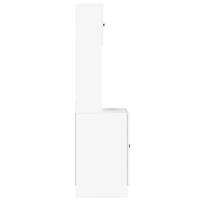 Küchenschrank Weiß 60x50x180 cm Holzwerkstoff