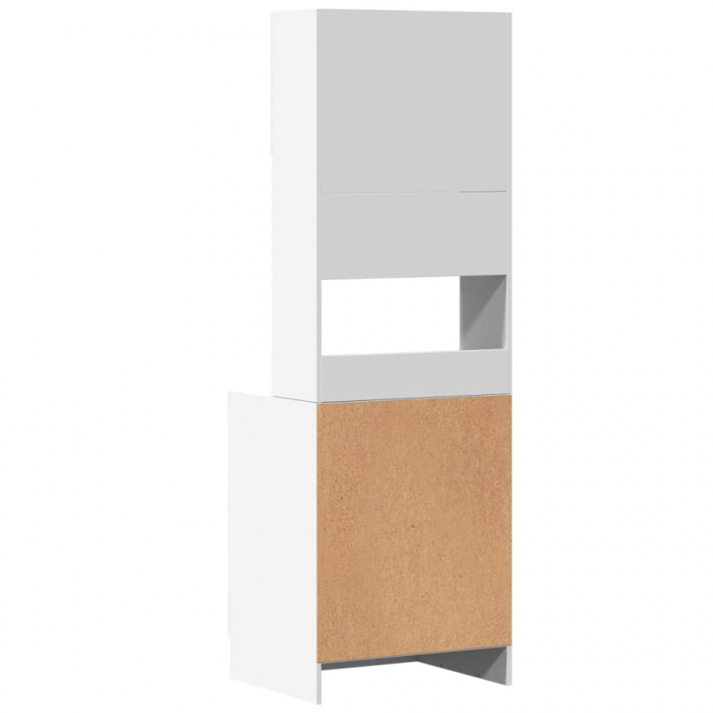 Küchenschrank Weiß 60x50x180 cm Holzwerkstoff