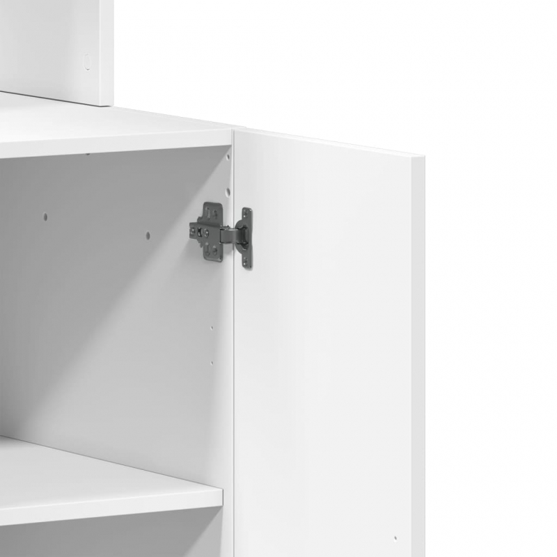 Küchenschrank Weiß 60x50x180 cm Holzwerkstoff