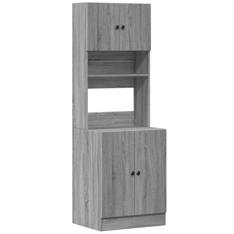 Küchenschrank Grau Sonoma 60x50x180 cm Holzwerkstoff