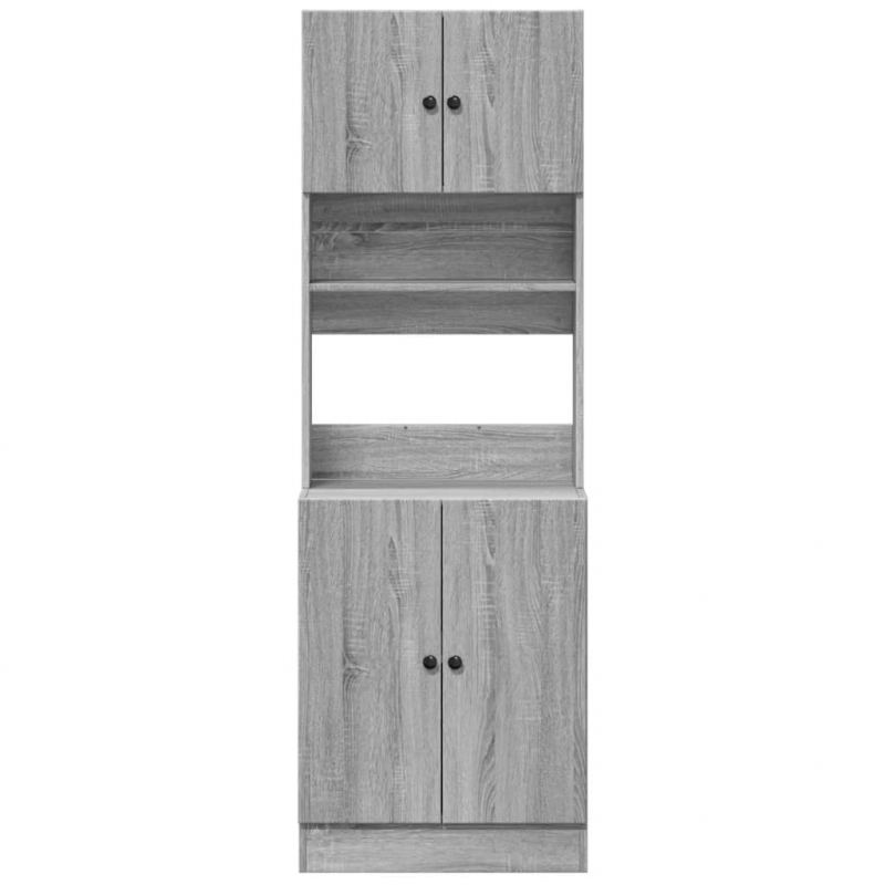 Küchenschrank Grau Sonoma 60x50x180 cm Holzwerkstoff