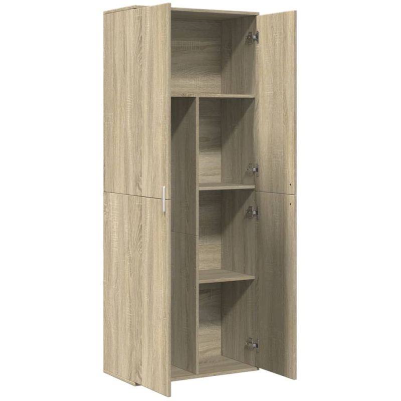 Highboard Sonoma-Eiche 70x35x180 cm Holzwerkstoff