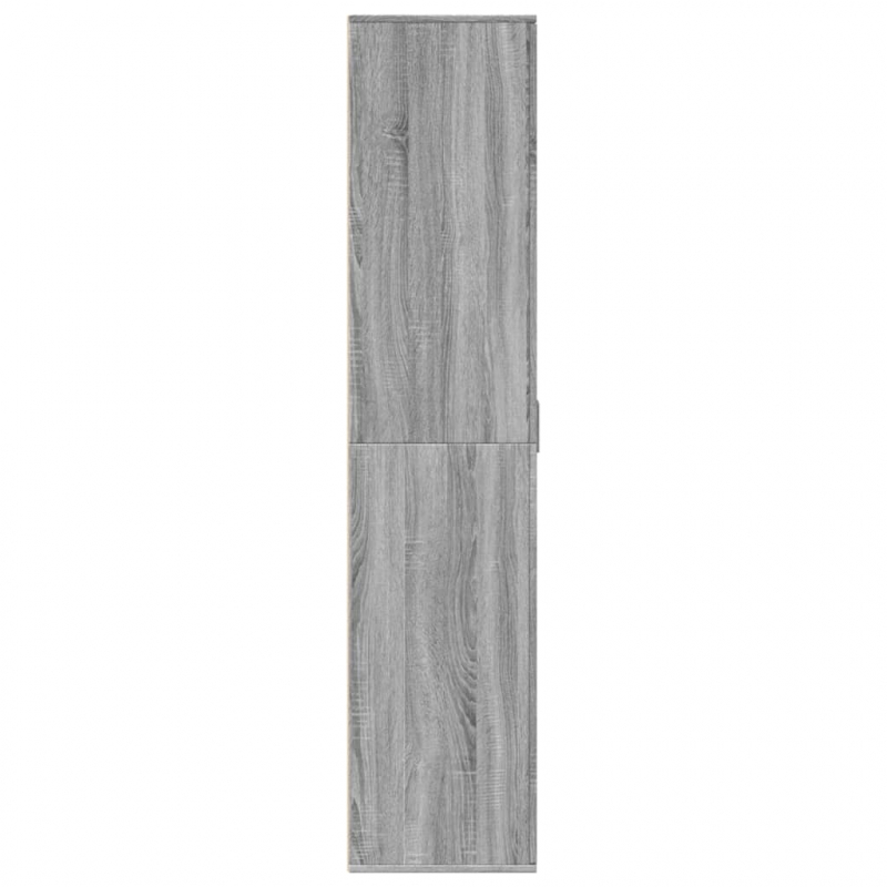 Schuhschrank Grau Sonoma 80x39x178 cm Holzwerkstoff