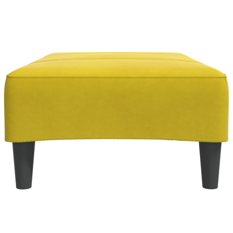 Fußhocker Gelb 77x55x31 cm Samt