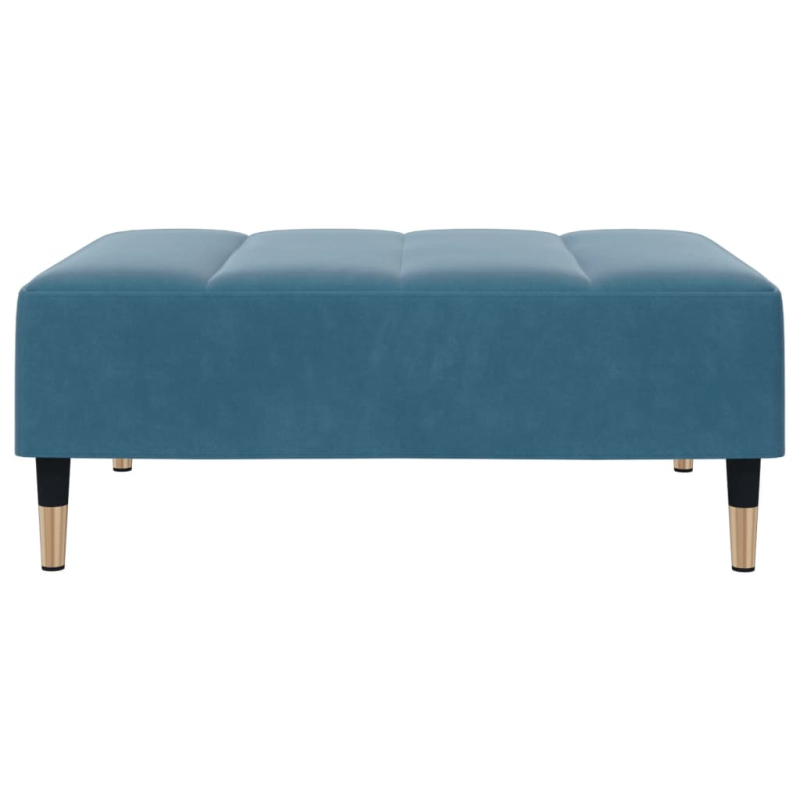 Fußhocker Blau 77x55x31 cm Samt