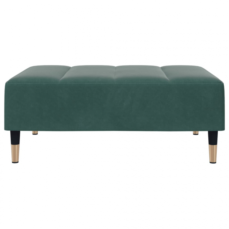 Fußhocker Dunkelgrün 77x55x31 cm Samt