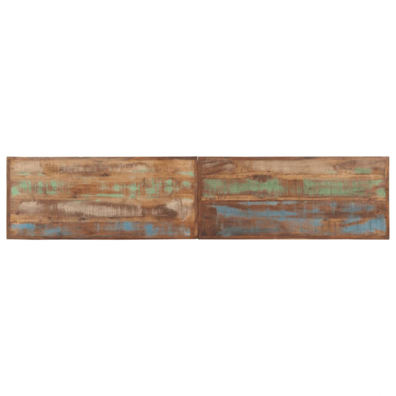 Bank 160 cm Massives Altholz und Stahl