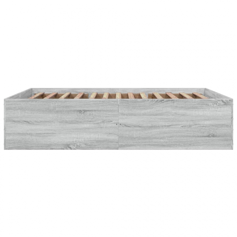 Bettgestell Grau Sonoma 160x200 cm Holzwerkstoff