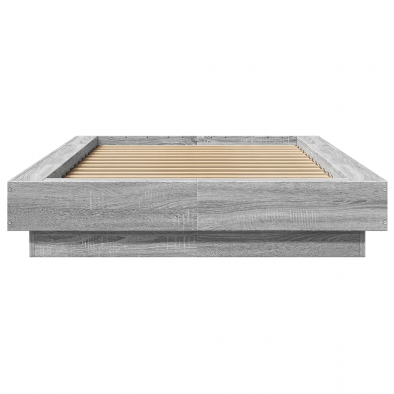 Bettgestell Grau Sonoma 75x190 cm Holzwerkstoff