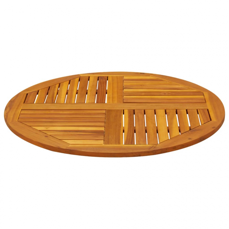 Tischplatte Ø90x2,2 cm Rund Massivholz Akazie