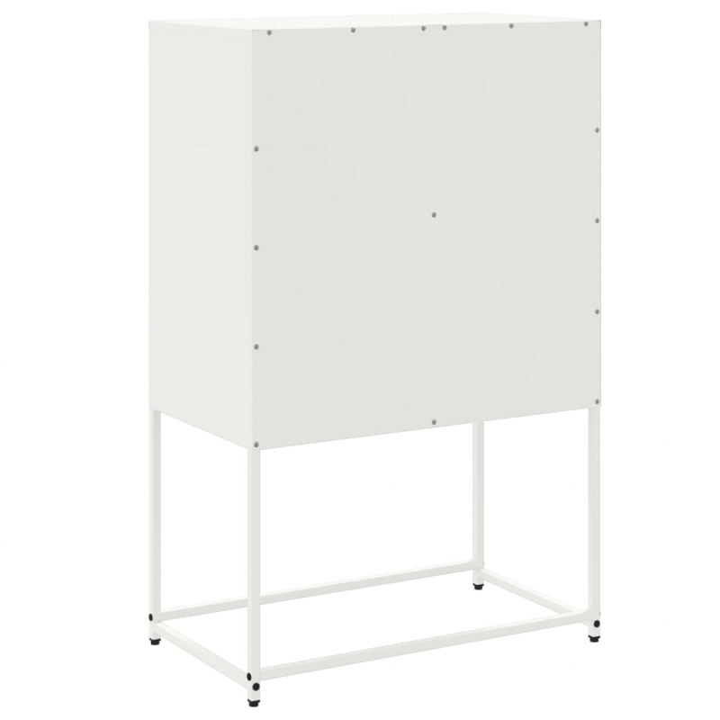 Sideboard Weiß 68,5x38,5x107 cm Stahl