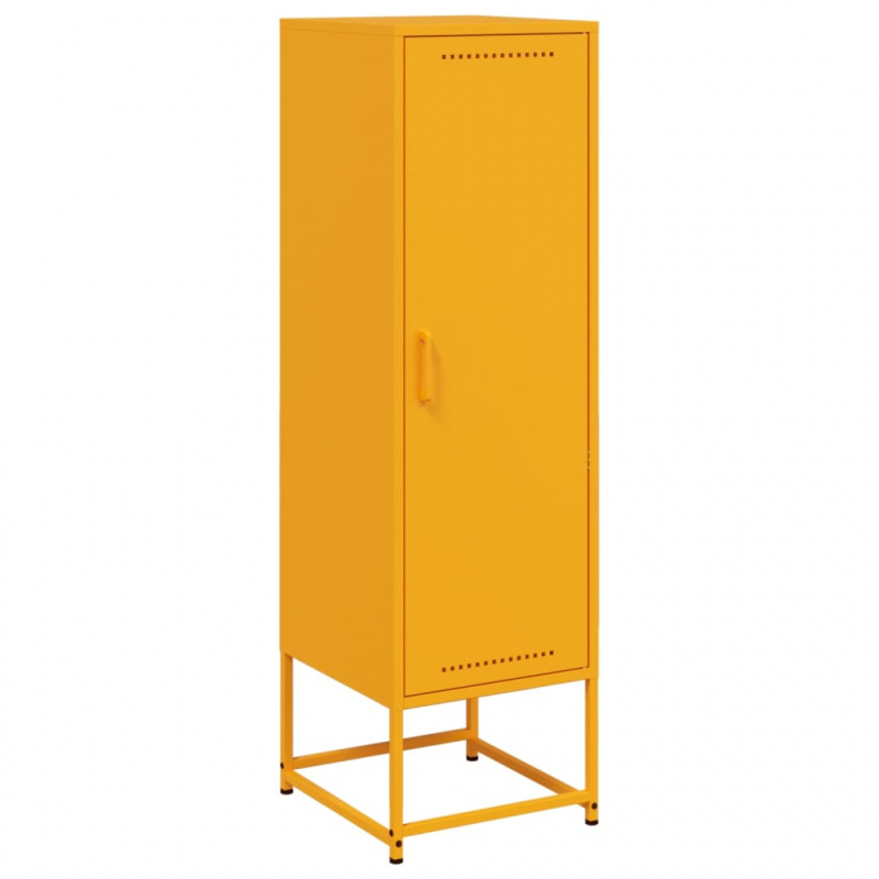 Highboard Senfgelb 36x39x123 cm Stahl