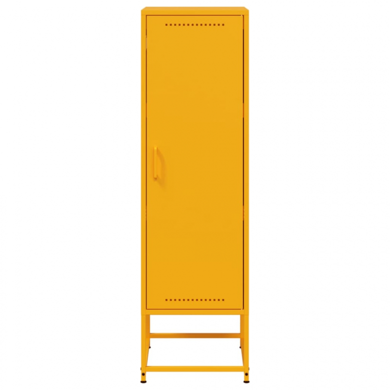 Highboard Senfgelb 36x39x123 cm Stahl