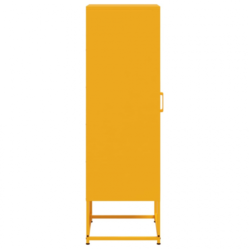 Highboard Senfgelb 36x39x123 cm Stahl