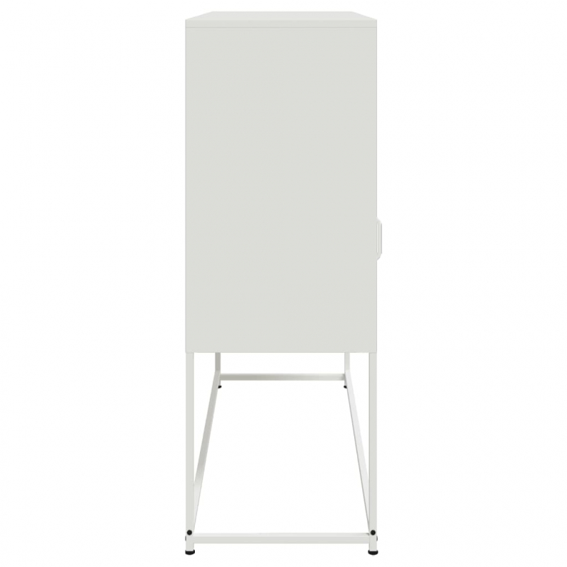 Sideboard Weiß 100,5x39x107 cm Stahl