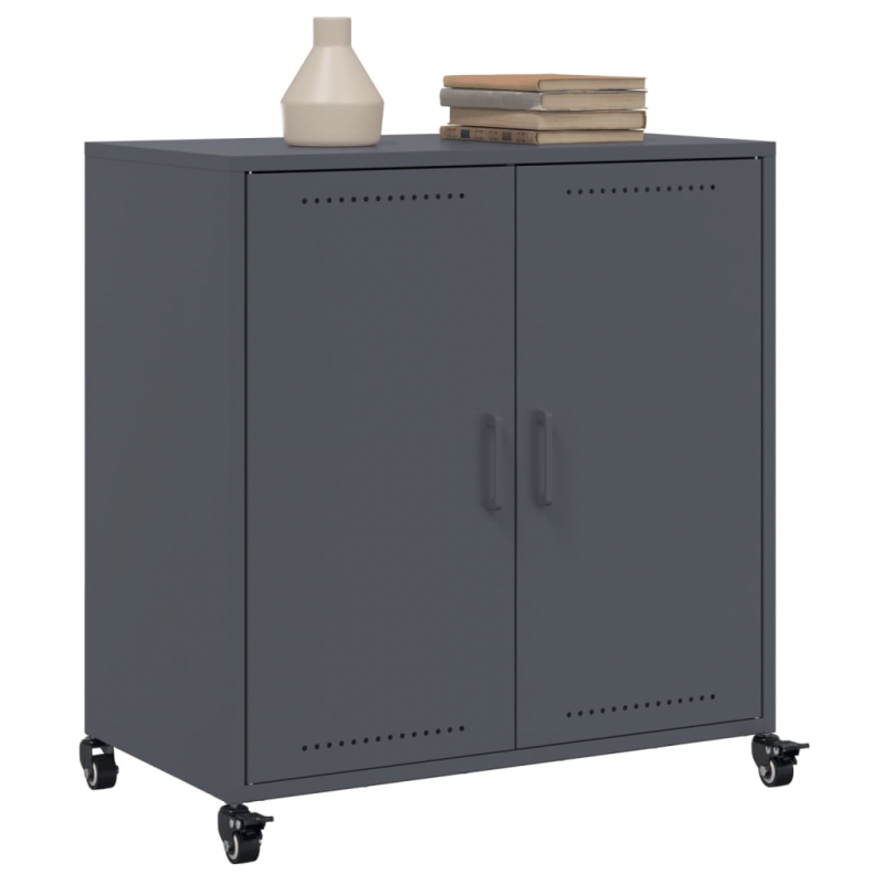 Sideboard Anthrazit 68,5x39x72 cm Stahl