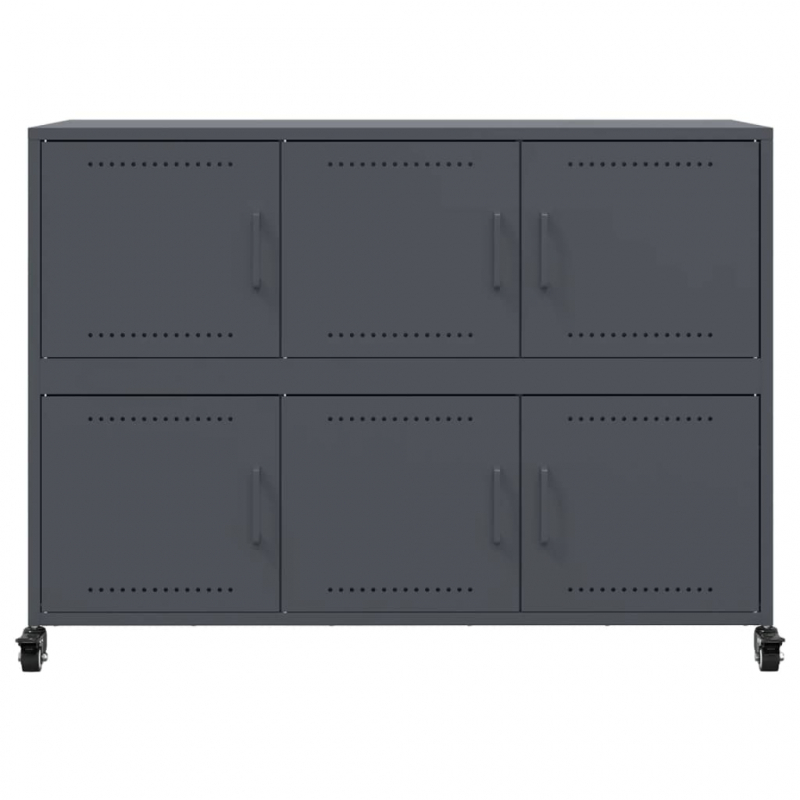 Sideboard Anthrazit 100,5x39x72 cm Stahl