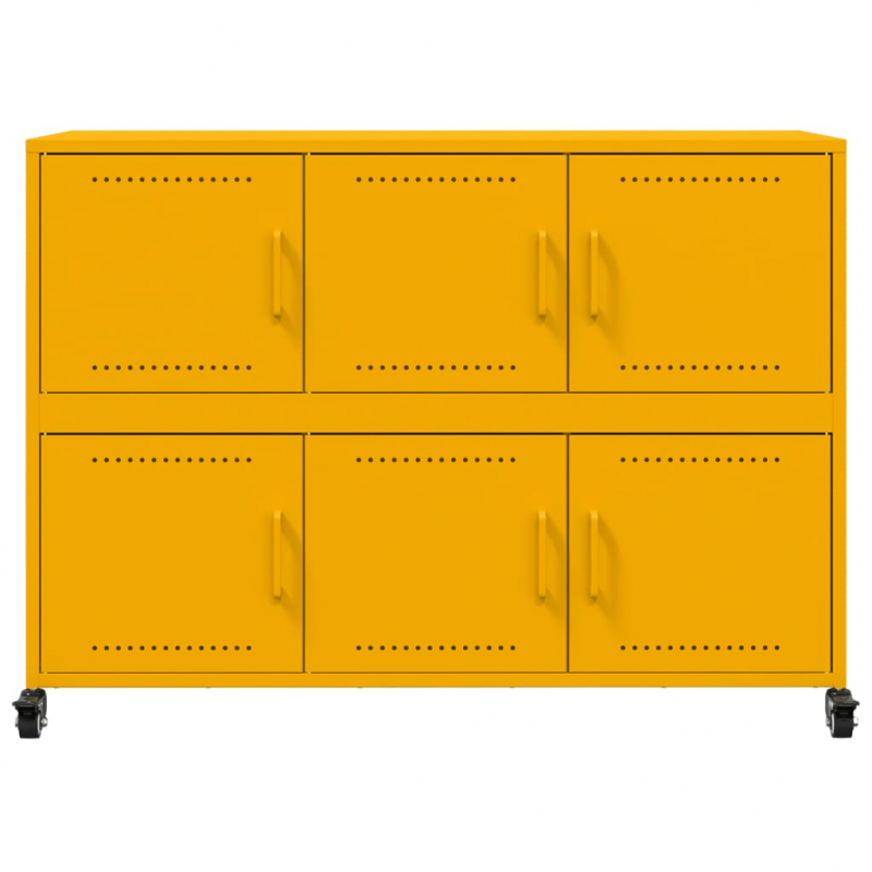 Sideboard Senfgelb 100,5x39x72 cm Stahl