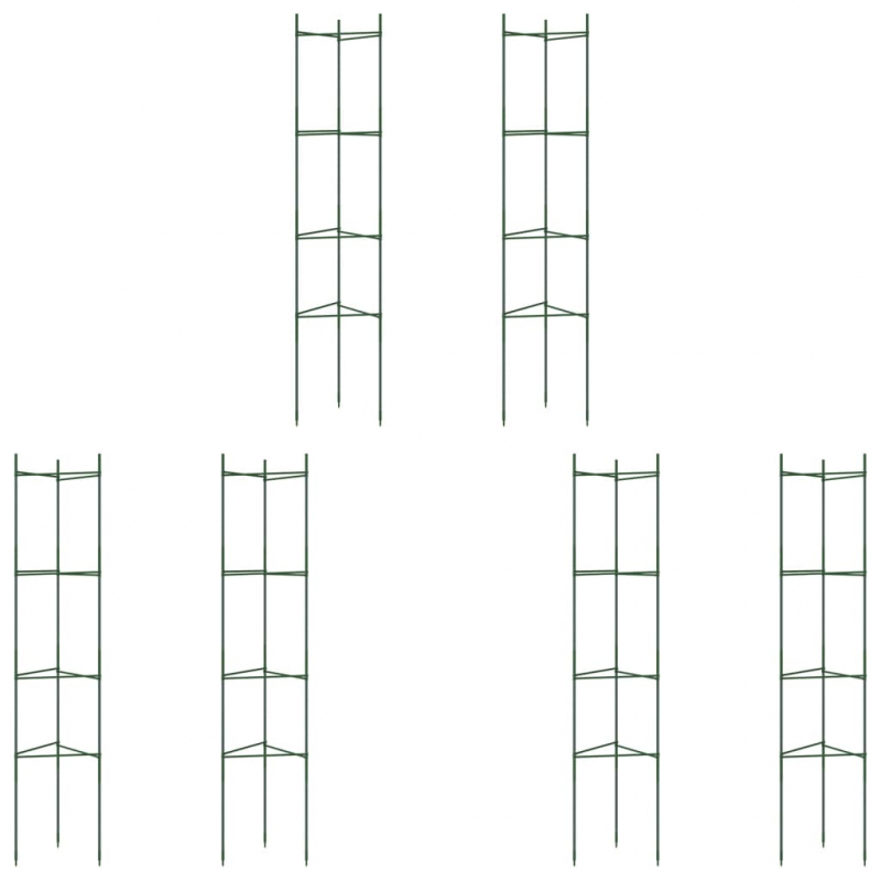 Tomatenkäfige 6 Stk. 154 cm Stahl und PP