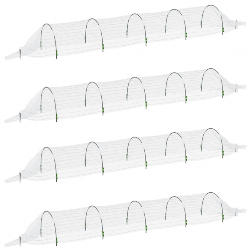 Netztunnel 4 Stk. 1,5x5 m Fiberglas und PP