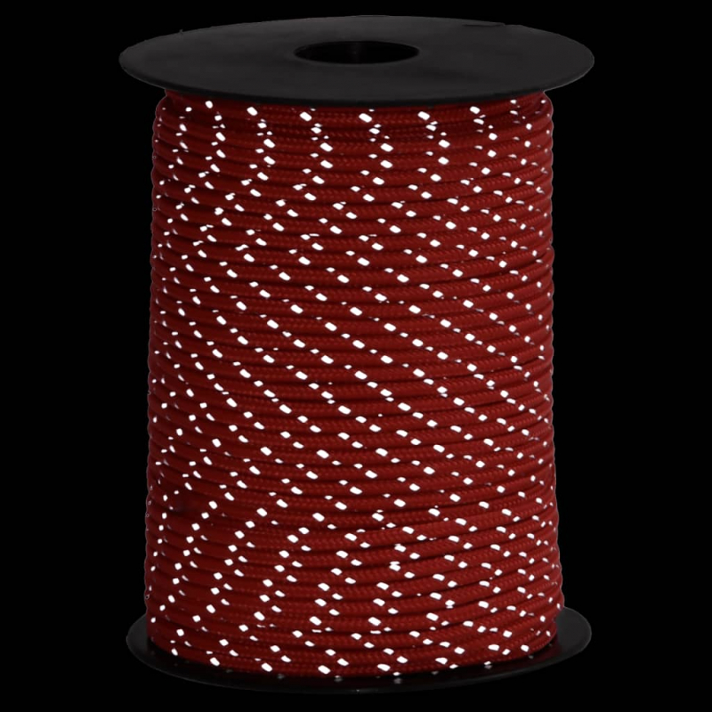 Zeltleine Reflektierend mit Seilspannern 50 m 3 mm