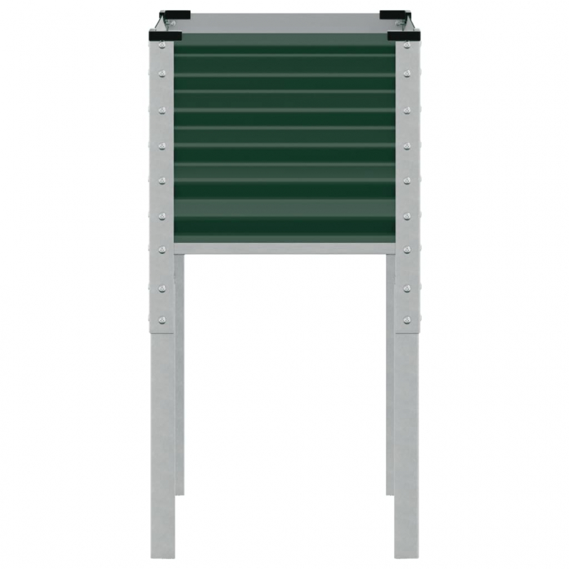 Pflanzkübel Grün 45x45x88 cm Stahl