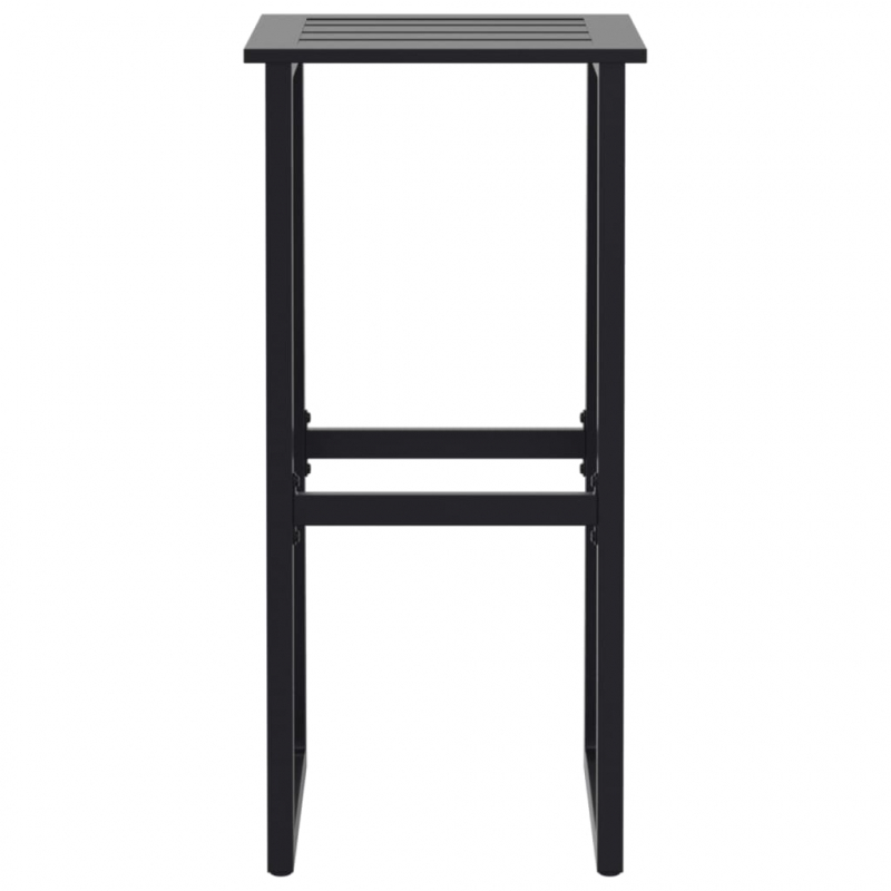 Barhocker 2 Stk. Schwarz 38x38x80 cm Pulverbeschichteter Stahl
