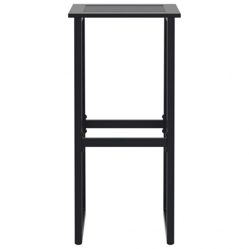 Barhocker 4 Stk. Schwarz 38x38x80 cm Pulverbeschichteter Stahl