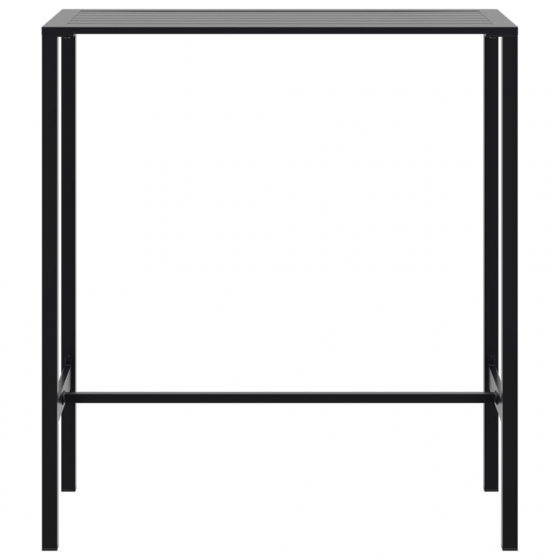 Bartisch Schwarz 100x50x110 cm Pulverbeschichteter Stahl